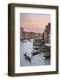 Venice, Veneto, Italy. Buildings and gondola from Rialto Bridge-Francesco Riccardo Iacomino-Framed Photographic Print