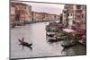 Venice, Veneto, Italy. Buildings and gondola from Rialto Bridge-Francesco Riccardo Iacomino-Mounted Photographic Print