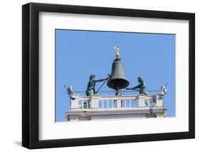 Venice, Venice Province, Veneto, Italy. Torre dell'Orologio, or the Clock Tower, in Piazza San M...-null-Framed Photographic Print