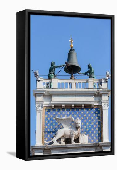 Venice, Venice Province, Veneto, Italy. Torre dell'Orologio, or the Clock Tower, in Piazza San M...-null-Framed Stretched Canvas