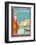 Venice (Venise), Italy - Venetian Grand Canal - Fast Train Daily-Geo Dorival-Framed Art Print