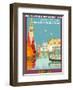 Venice (Venise), Italy - Venetian Grand Canal - Fast Train Daily-Geo Dorival-Framed Art Print