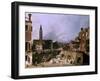 Venice, View of the Campo San Vidal and Santa Maria De La Caridad, 1730-Canaletto-Framed Giclee Print