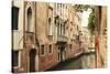 Venice Waterway-Les Mumm-Stretched Canvas