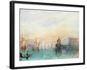 Venice with a First Crescent Moon-JMW Turner-Framed Giclee Print