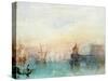 Venice with a First Crescent Moon-JMW Turner-Stretched Canvas