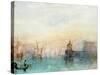 Venice with a First Crescent Moon-JMW Turner-Stretched Canvas