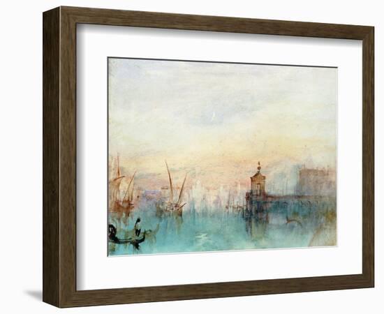 Venice with a First Crescent Moon-JMW Turner-Framed Giclee Print