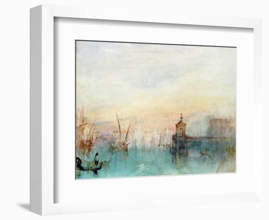 Venice with a First Crescent Moon-JMW Turner-Framed Giclee Print