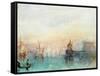 Venice with a First Crescent Moon-JMW Turner-Framed Stretched Canvas