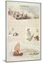 Venice, with Cartoon Sketches, 19Th Century-Randolph Caldecott-Mounted Giclee Print