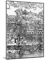 Venice, Woodcut by Erhard Reeuwich (1455-1490), Italy, 15th Century, Detail-null-Mounted Giclee Print