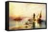 Venice-Thomas Moran-Framed Stretched Canvas