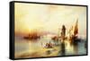 Venice-Thomas Moran-Framed Stretched Canvas