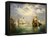 Venice-Moran-Framed Stretched Canvas