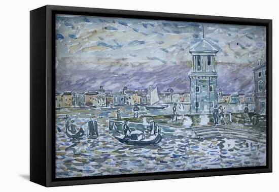 Venice-Eugène Boudin-Framed Stretched Canvas