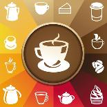 Coffee And Tea Icons-venimo-Art Print