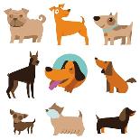 Vector Set of Infographics Elements - Dogs, Cats-venimo-Art Print