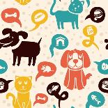 Vector Set of Infographics Elements - Dogs, Cats-venimo-Art Print