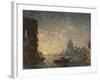 Venise coucher de soleil-Félix Ziem-Framed Giclee Print