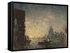 Venise coucher de soleil-Félix Ziem-Framed Stretched Canvas