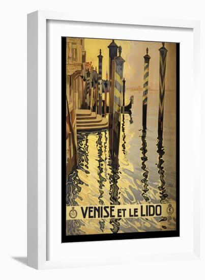 Venise Di Lido-null-Framed Premium Giclee Print