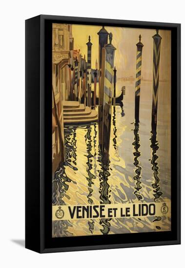 Venise Di Lido-null-Framed Stretched Canvas