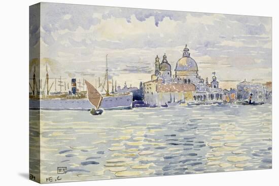 Venise, l'église de la Salute à l'entrée du Grand Canal-Henri Edmond Cross-Stretched Canvas