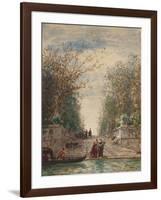 Venise, l'entrée du jardin français-Félix Ziem-Framed Giclee Print