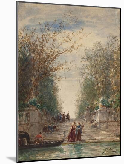 Venise, l'entrée du jardin français-Félix Ziem-Mounted Giclee Print