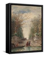 Venise, l'entrée du jardin français-Félix Ziem-Framed Stretched Canvas