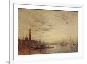 Venise, la Giudecca au crépuscule-Félix Ziem-Framed Giclee Print