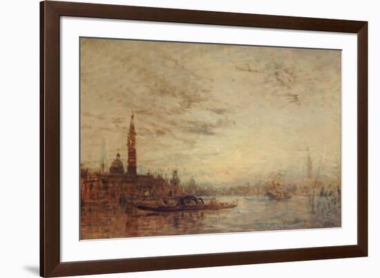 Venise, la Giudecca au crépuscule-Félix Ziem-Framed Giclee Print