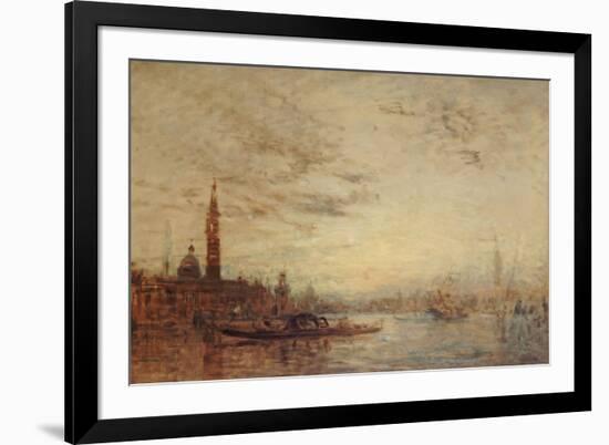 Venise, la Giudecca au crépuscule-Félix Ziem-Framed Giclee Print