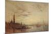 Venise, la Giudecca au crépuscule-Félix Ziem-Mounted Giclee Print
