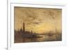 Venise, La Giudecca au crépuscule-Félix Ziem-Framed Giclee Print