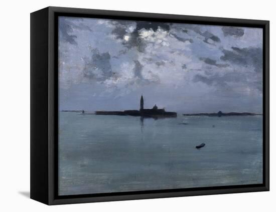 Venise : la nuit sur la lagune-Jules Bastien-Lepage-Framed Stretched Canvas