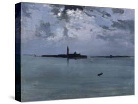 Venise : la nuit sur la lagune-Jules Bastien-Lepage-Stretched Canvas