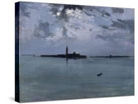 Venise : la nuit sur la lagune-Jules Bastien-Lepage-Stretched Canvas