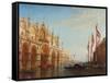 Venise, la place Saint-Marc, inondation-Félix Ziem-Framed Stretched Canvas