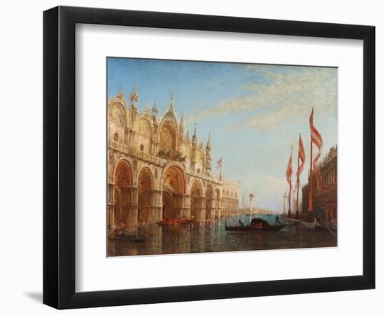 Venise, la place Saint-Marc, inondation-Félix Ziem-Framed Giclee Print