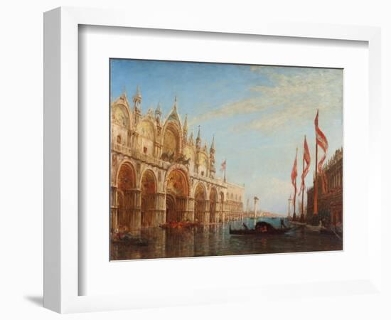 Venise, la place Saint-Marc, inondation-Félix Ziem-Framed Giclee Print