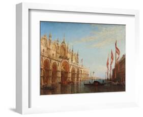 Venise, la place Saint-Marc, inondation-Félix Ziem-Framed Giclee Print