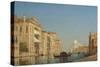 Venise, le Grand Canal, près de Santa Maria della Salute-Félix Ziem-Stretched Canvas