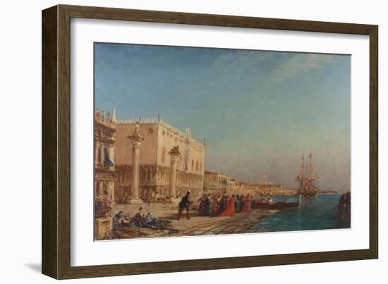 Venise, le palais des Doges-Felix Ziem-Framed Giclee Print