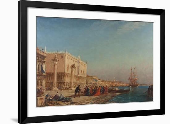 Venise, le palais des Doges-Felix Ziem-Framed Giclee Print