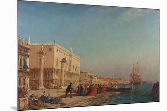 Venise, le palais des Doges-Felix Ziem-Mounted Giclee Print