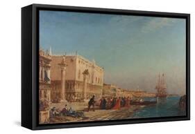 Venise, le palais des Doges-Felix Ziem-Framed Stretched Canvas