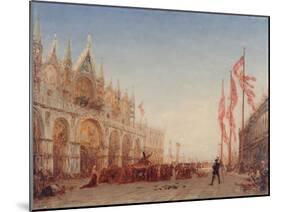 Venise, procession de la Saint-Georges-Félix Ziem-Mounted Giclee Print