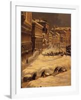 Venise sous la neige-Giuseppe Borsato-Framed Giclee Print